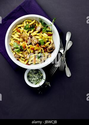 Pasta "Osso Buco" Stockfoto