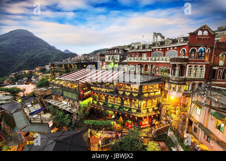 Hillside Teehäuser in Jiufen, Taiwan für Adv oder anderen Zweck Verwendung Stockfoto