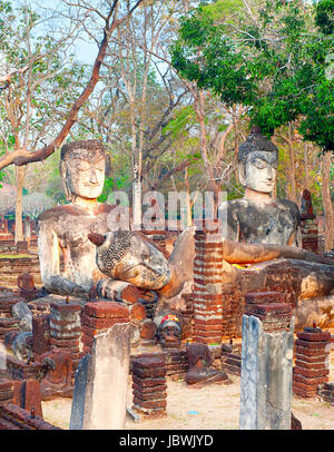 Alten Architectura des Wat Phra Kaeo in Kamphaeng Phet, Thailand Stockfoto