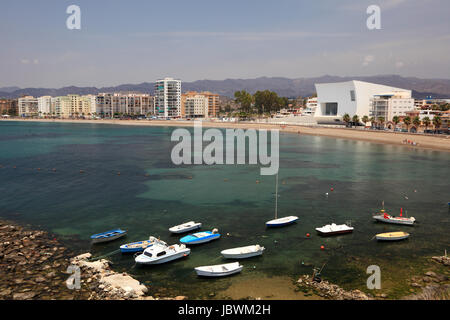 Mediterrane Stadt Aguilas. Provinz Murcia, Spanien Stockfoto