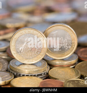 Eine Ein Euro Münze aus Slowenien Stockfoto