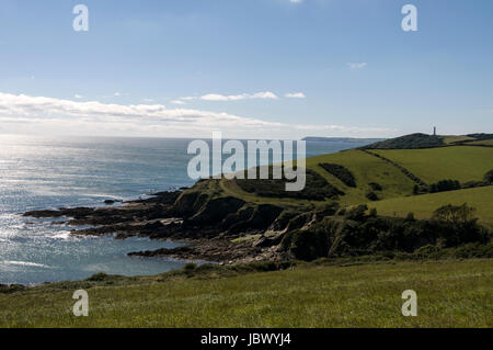 Der Heiligen Weg Küsten-Wanderweg ist eine uralte 27 Meile Strecke von Padstow in North Cornwall, Fowey in Süd Cornwall, Großbritannien.   Frühe christliche tra Stockfoto