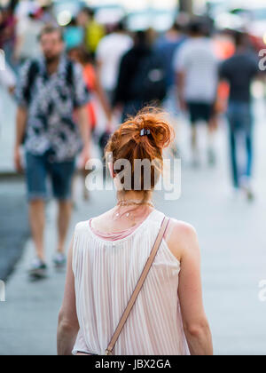 Menschen und Street View in Montreal Downtown Kanada Stockfoto