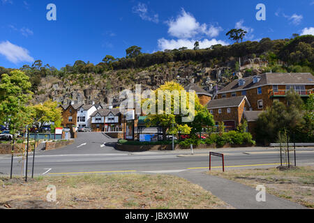 Penny Royal Village zu Beginn der Cataract Gorge in Launceston, Tasmanien, Australien Stockfoto