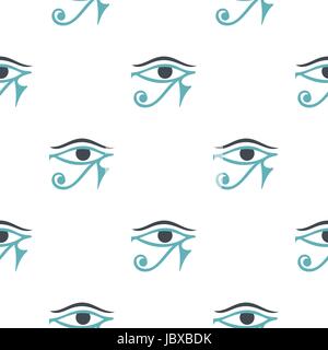 Auge des Horus Muster nahtlos Stock Vektor