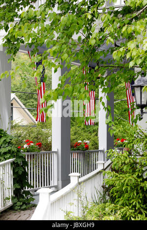 SHARON SPRINGS, NY, USA - 27. Mai 2017: The American Hotel, wie zum beliebten TV-Serie The Beekman Boys enthalten. Stockfoto