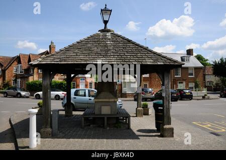 Schutz auf dem Platz. Aspley Guise, Bedfordshire Stockfoto