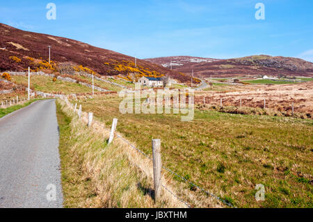 Der Weg zum Horn Head, in der Nähe der Stadt Dunfanaghy, County Donegal, Irland Stockfoto