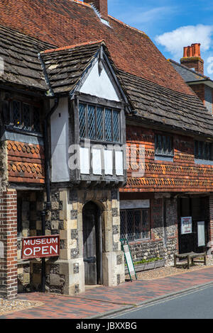 LEWES, UK - 31. Mai 2017: Das historische Anne von Kleve Haus in der Stadt von Lewes in East Sussex, England, am 31. Mai 2017. Stockfoto