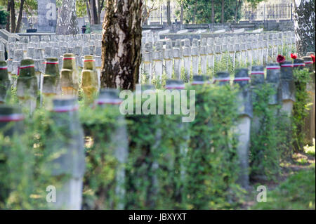 Gräber des Warschauer Aufstandes Kämpfer auf Powazki Militär Friedhof (Cmentarz Wojskowy Na Powazkach) in Warschau 5. April 2017 © Wojciech Strozyk / A Stockfoto