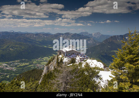 Kehlsteinhaus (Kehlsteinhaus) am Obersalzberg in Berchtesgaden, Deutschland Stockfoto