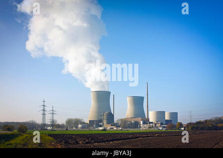 Ein Bild des Kernkraftwerks Gundremmingen Deutschlands Stockfoto