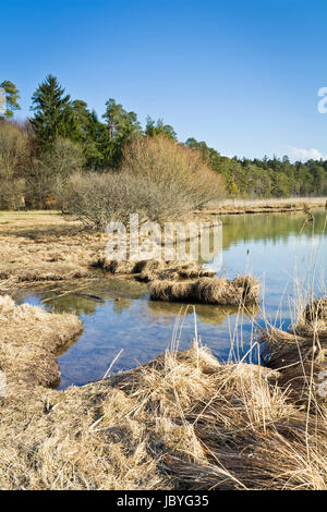 Ein Bild einer schönen und typischen bayerischen Landschaft Stockfoto