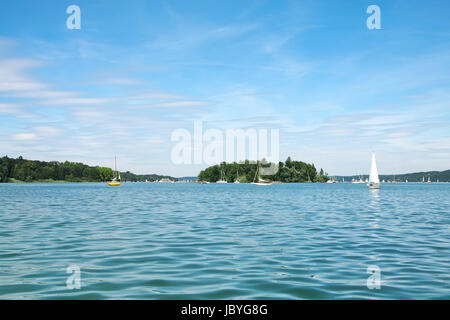 Ein Bild der berühmten rose Insel in Bayern Stockfoto