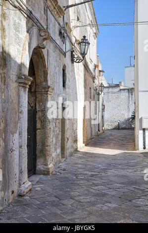 Gasse. Corigliano Hartweizenpasta. Puglia. Italien. Stockfoto