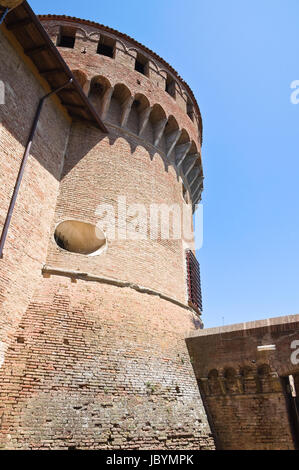 Das Castello Sforzesco. Dozza. Emilia-Romagna. Italien. Stockfoto