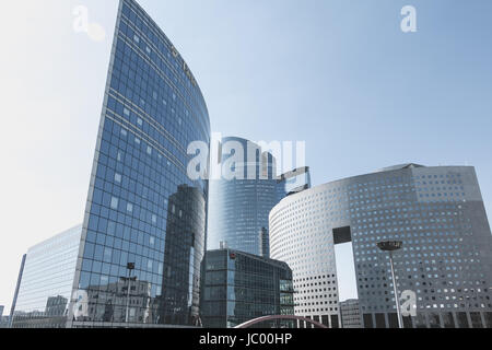 Nanterre, Frankreich, 9. Mai 2017 - einen Überblick über die wichtigsten Gebäude des Geschäftsviertels Defense in Paris Stockfoto