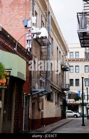 Seitengasse von Chinatown - San Francisco, Kalifornien, USA Stockfoto