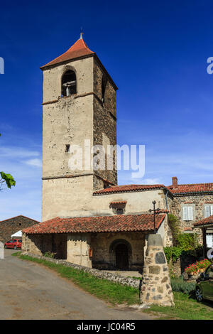 Frankreich, Haute-Loire (43), Blassac, l'Église Notre-Dame de Assomption / / Notre Dame von der Himmelfahrt-Kirche, Blassac, Haute-Loire, Frankreich Stockfoto