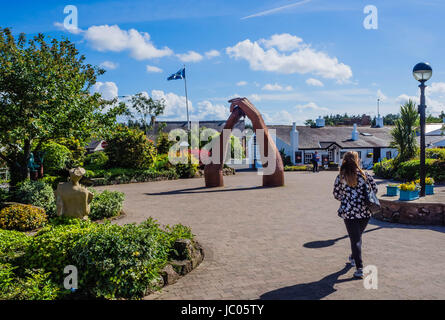 Große Tanz-Skulptur Gretna Green Stockfoto