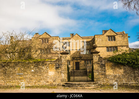 altes Herrenhaus Eyam Ray Boswell Stockfoto