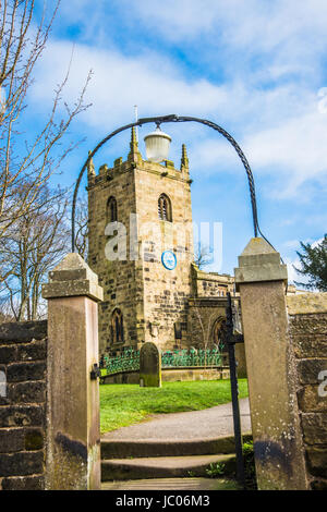 alte St. Laurence Kirche Eyam Stockfoto