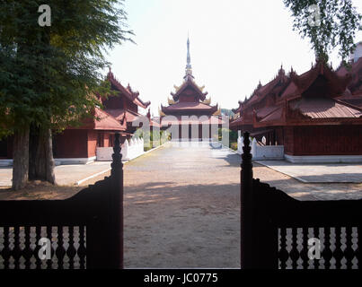 Palast von Mandalay Myanmar Stockfoto