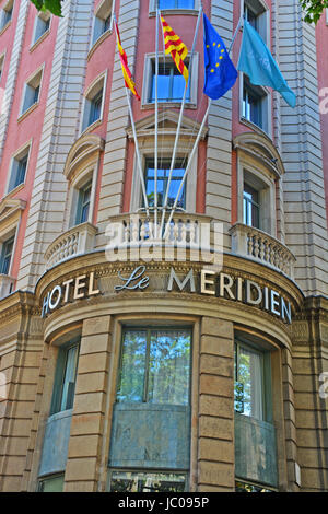 Hotel Le Meridien, Barcelona, Spanien Stockfoto