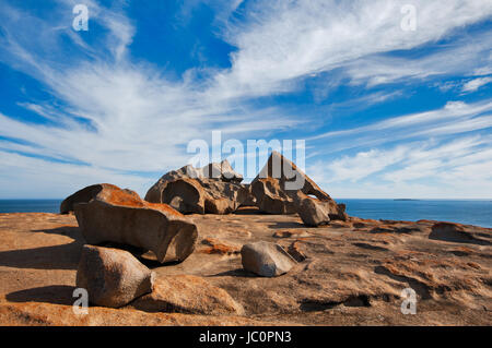 Berühmte Remarkable Rocks auf Kangaroo Island. Stockfoto