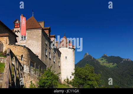 Château de Gruyères Schloss Greyerz Stockfoto