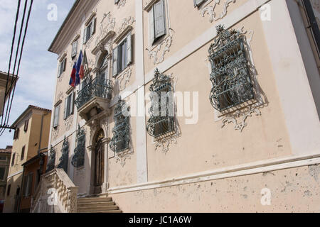 Die Musikschule in Izola, Slowenien Stockfoto