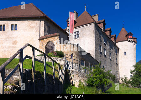 Château de Gruyères Schloss Greyerz Stockfoto