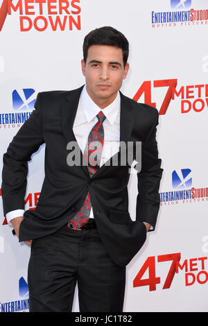 Los Angeles, USA. 12. Juni 2017. LOS ANGELES, CA. 12. Juni 2017: Santiago Segura an der Los Angeles premiere für "47 Meter Down" am Regency Village Theatre in Westwood. Bildnachweis: Sarah Stewart/Alamy Live-Nachrichten Stockfoto