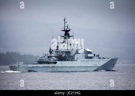 Patrouillenboot HMS Mersey P283 Stockfoto