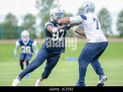 13. Juni 2017: Dallas Cowboys defensive End Taco Charlton #97 während eines NFL-Mini-Camp organisiert Team-Aktivitäten bei The Star in Frisco, TX Albert Pena/CSM Stockfoto