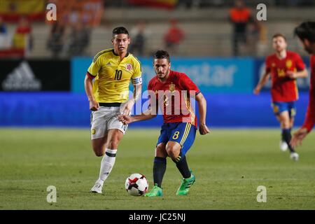 Murcia, Spanien. 7. Juni 2017. Koke (ESP) Fußball: Internationale Freundschaftsspiele match zwischen Spanien 2-2 Kolumbien im Estadio Nuevo Condomina in Murcia, Spanien. Bildnachweis: Mutsu Kawamori/AFLO/Alamy Live-Nachrichten Stockfoto