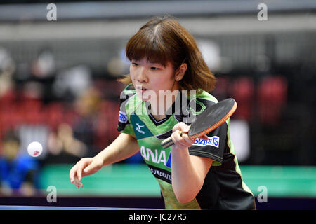 Tokyo Metropolitan Gymnasium, Tokio, Japan. 14. Juni 2017. ¥® Rika Suzuki (JPN), 14. Juni 2017 - Tischtennis: ITTF World Tour, Japan Open 2017 Dameneinzel am Tokyo Metropolitan Gymnasium, Tokio, Japan. Kredit: MATSUO. K/AFLO/Alamy Live-Nachrichten Stockfoto