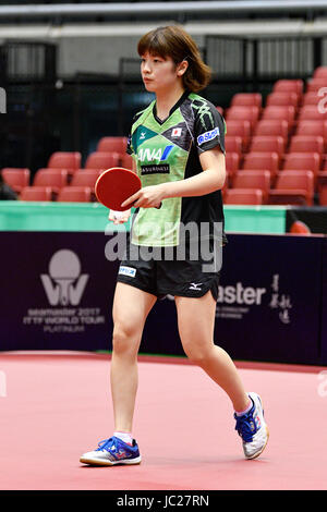 Tokyo Metropolitan Gymnasium, Tokio, Japan. 14. Juni 2017. ¥® Rika Suzuki (JPN), 14. Juni 2017 - Tischtennis: ITTF World Tour, Japan Open 2017 Dameneinzel am Tokyo Metropolitan Gymnasium, Tokio, Japan. Kredit: MATSUO. K/AFLO/Alamy Live-Nachrichten Stockfoto