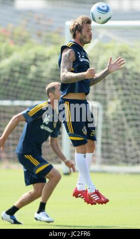 DAVID BECKHAM LA GALAXY CARSON Kalifornien USA 11. August 2010 Stockfoto