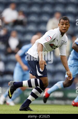 JOSH KING PRESTON NORTH END V DONCASTER DEEPDALE PRESTON ENGLAND 7. August 2010 Stockfoto