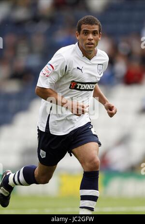 JOSH KING PRESTON NORTH END FC PRESTON NORTH Ende FC DEEPDALE PRESTON ENGLAND 7. August 2010 Stockfoto