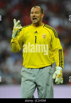 GABOR KIRALY Ungarn WEMBLEY Stadion LONDON ENGLAND 11. August 2010 Stockfoto