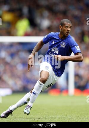 JERMAINE BECKFORD EVERTON V Wölfe GOODISON PARK LIVERPOOL ENGLAND 21. August 2010 Stockfoto