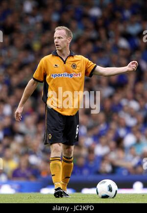 JODY CRADDOCK WOLVERHAMPTON wandert FC WOLVERHAMPTON WANDERS FC GOODISON PARK LIVERPOOL ENGLAND 21. August 2010 Stockfoto