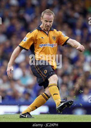 JODY CRADDOCK WOLVERHAMPTON wandert FC WOLVERHAMPTON WANDERS FC GOODISON PARK LIVERPOOL ENGLAND 21. August 2010 Stockfoto