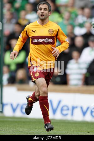 KEITH LASLEY MOTHERWELL FC FIR PARK MOTHERWELL Schottland 29. August 2010 Stockfoto