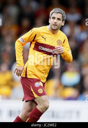 KEITH LASLEY MOTHERWELL FC FIR PARK MOTHERWELL Schottland 29. August 2010 Stockfoto