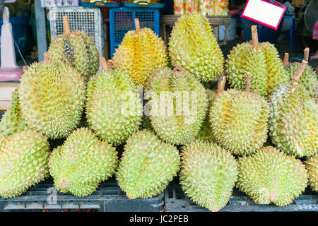 Durian, Obst auf dem Markt von thailand Stockfoto