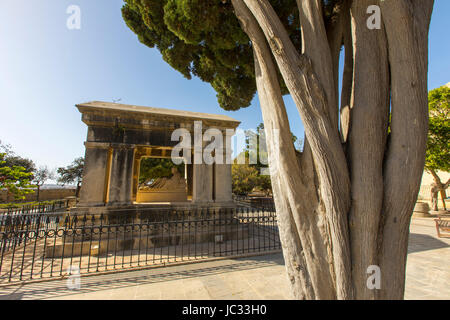 Malta, Valletta, Park auf den Festungsmauern Hastings Garten, Stockfoto