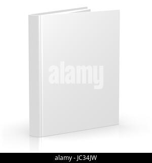 Leer leer 3d Book Cover Isolated on White Stockfoto